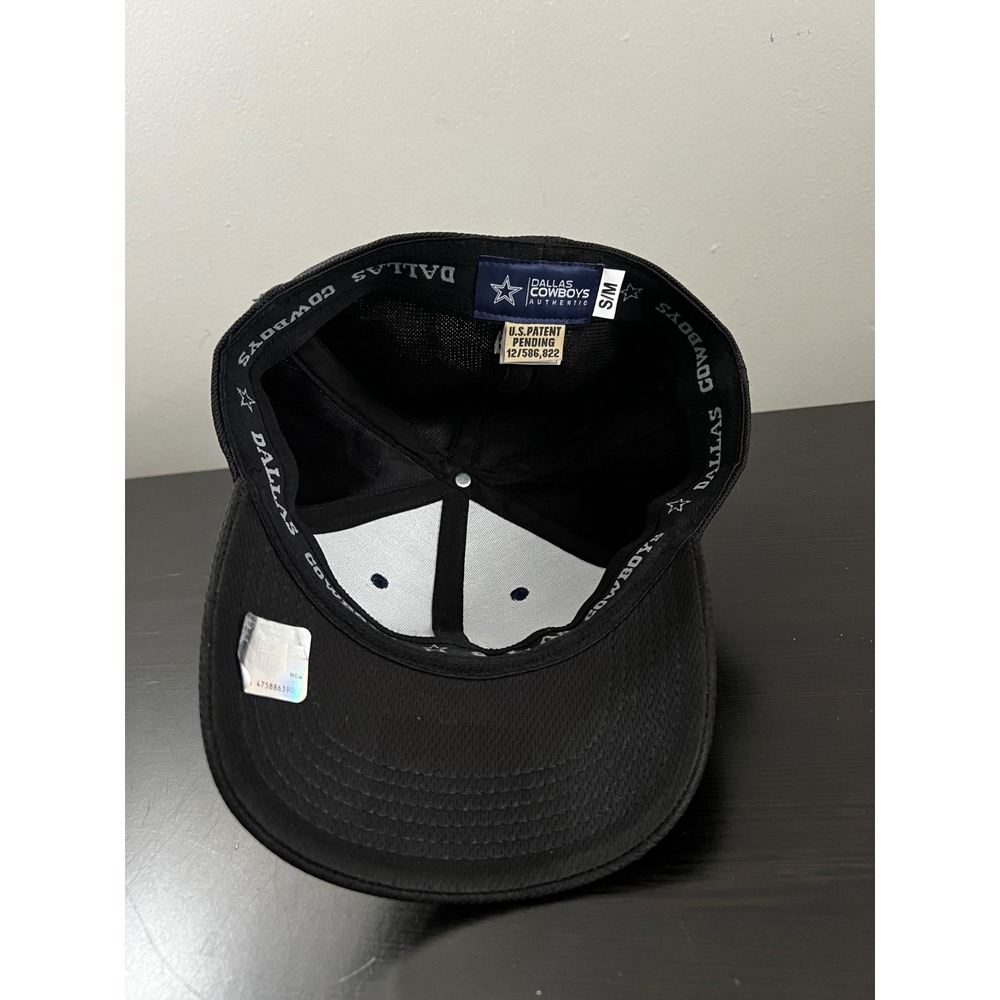 Dallas Cowboys Authentic Headwear Black Stretch Fit Mesh Cap Hat S/M Star Logo - Picture 5 of 6